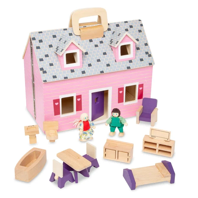 Melissa & Doug Fold & Go Mini Dollhouse 3 Melissa & Doug Fold & Go Mini Dollhouse