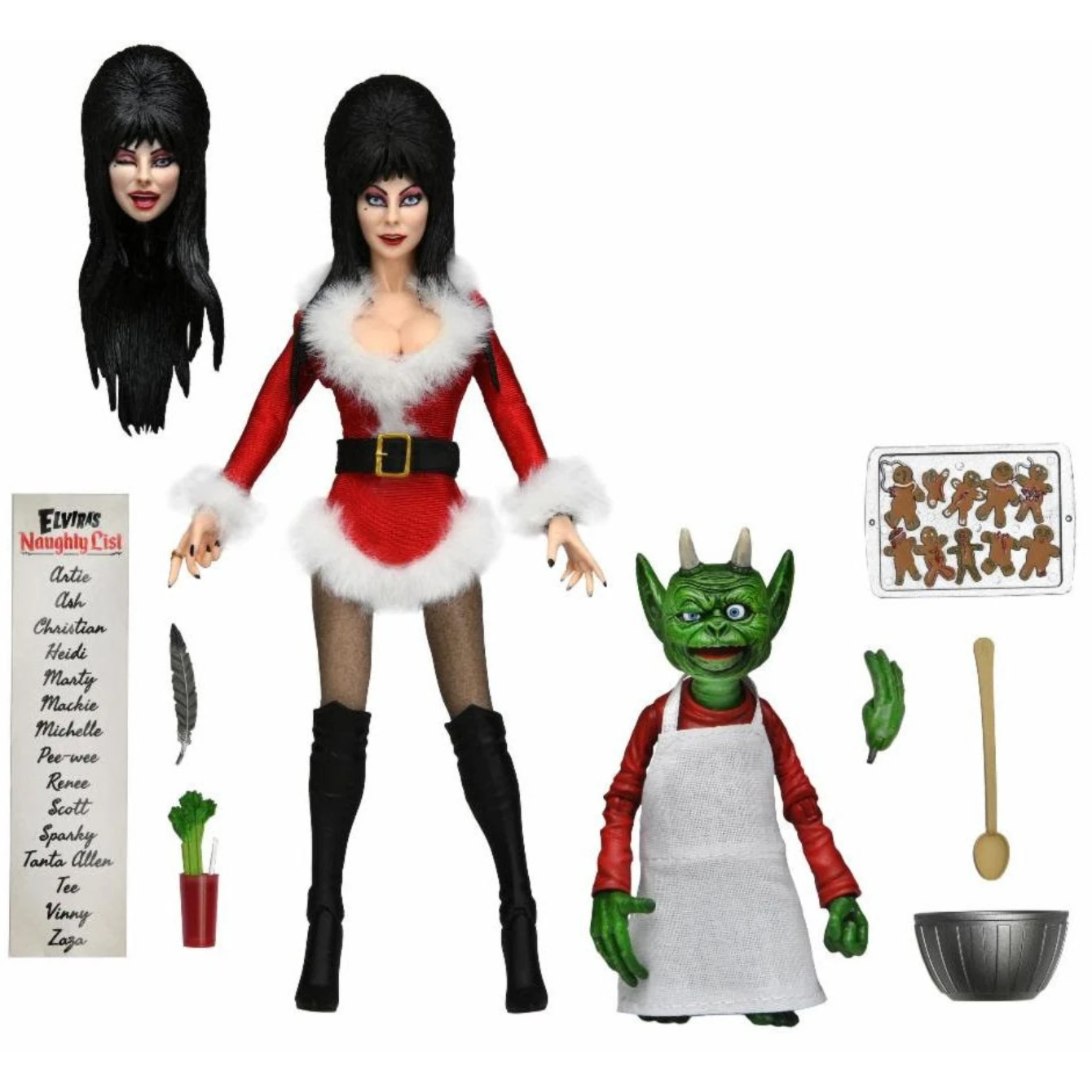 NECA Elvira - 8" Scale Clothed Figure - Very Scary Xmas Elvira 3 NECA Elvira - 8" Scale Clothed Figure - Very Scary Xmas Elvira