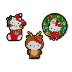 NECA Hello Kitty Happy Holidays 1.5" Enamel Pin Set