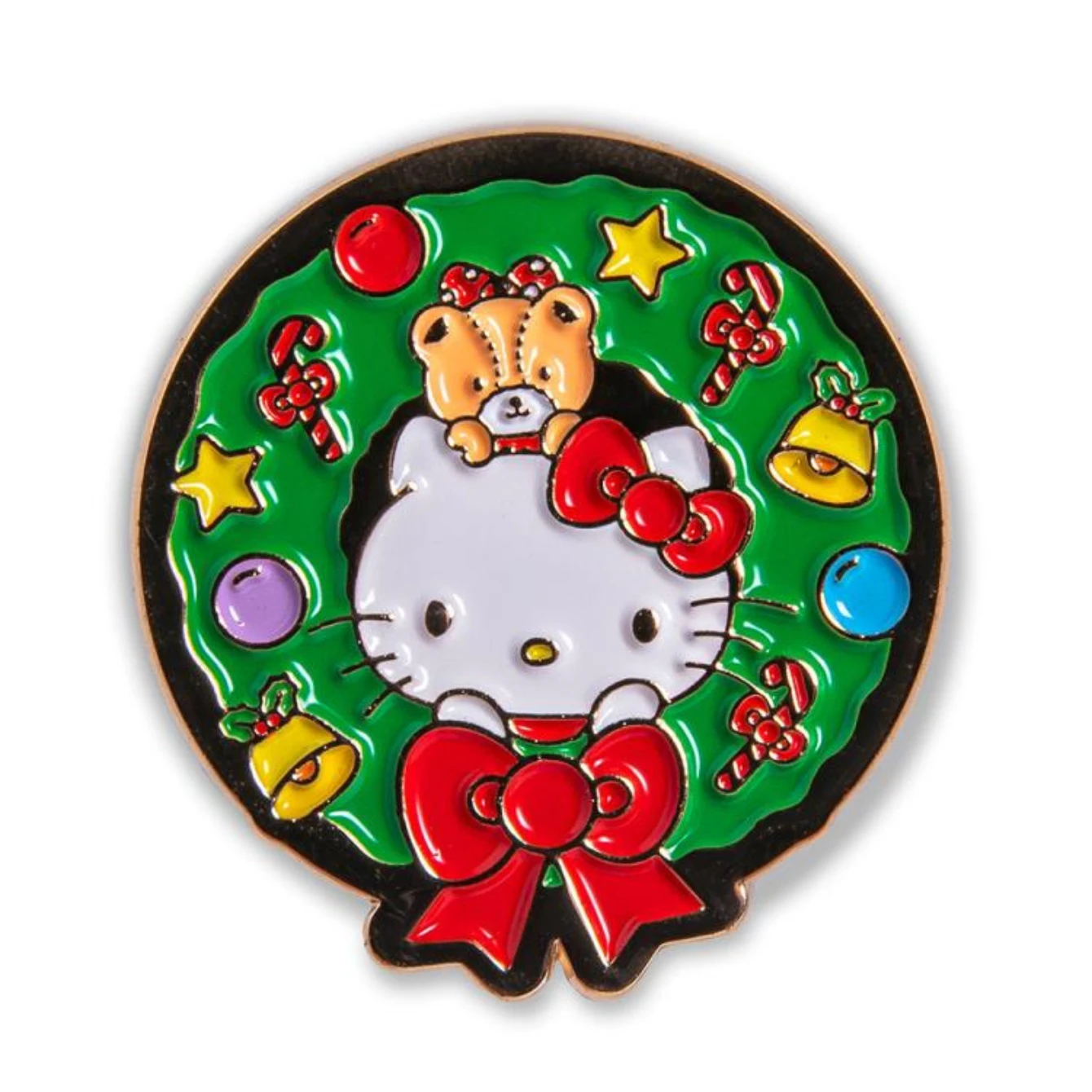 NECA Hello Kitty Happy Holidays 1.5" Enamel Pin Set 6 NECA Hello Kitty Happy Holidays 1.5" Enamel Pin Set - Image 4