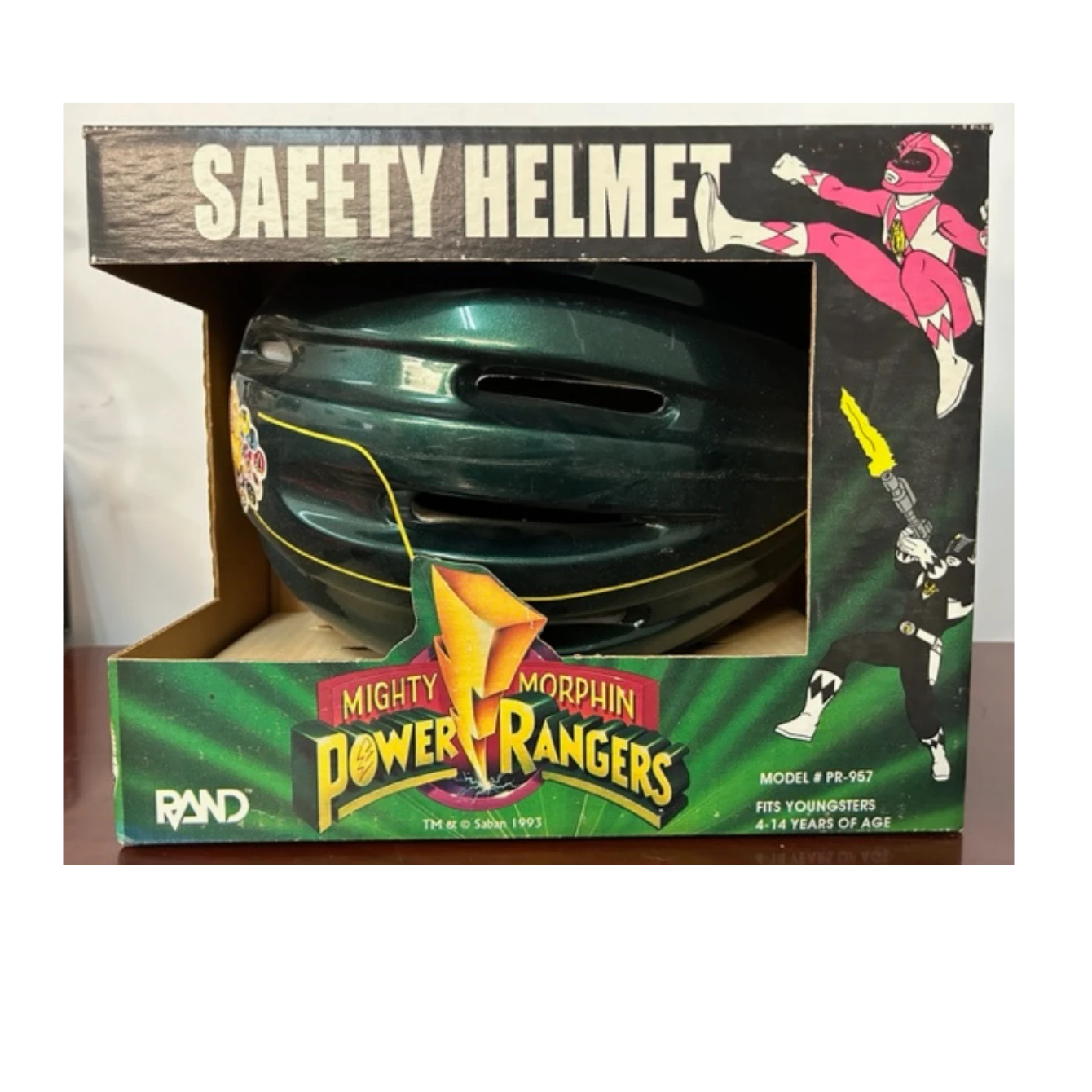 Vintage 1993 Mighty Morphin Power Rangers Bike Safety Helmet 3 Vintage 1993 Mighty Morphin Power Rangers Bike Safety Helmet