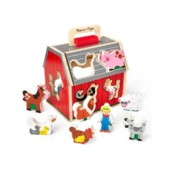 Melissa & Doug Melissa And Doug Take-Along Sorting Barn
