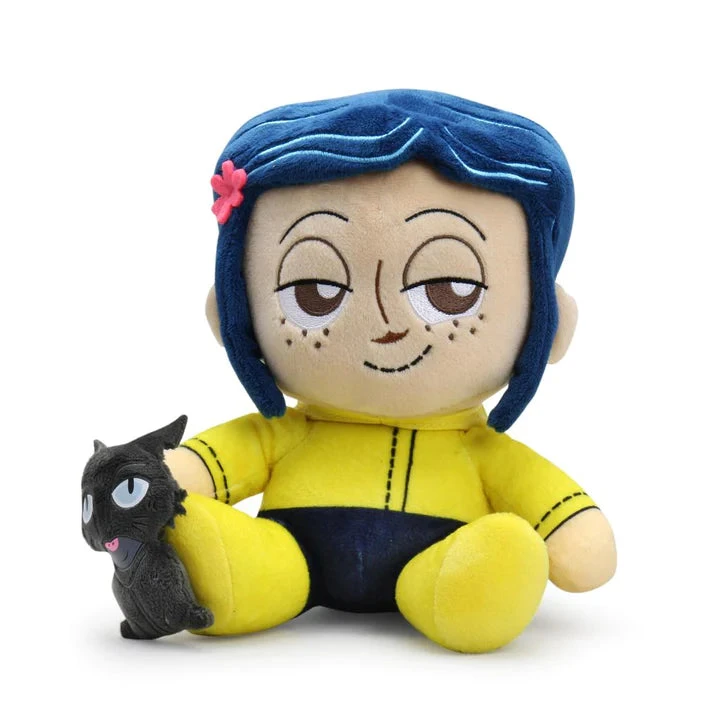 NECA CORALINE AND THE CAT PLUSH PHUNNY BY KIDROBOT 3 NECA CORALINE AND THE CAT PLUSH PHUNNY BY KIDROBOT