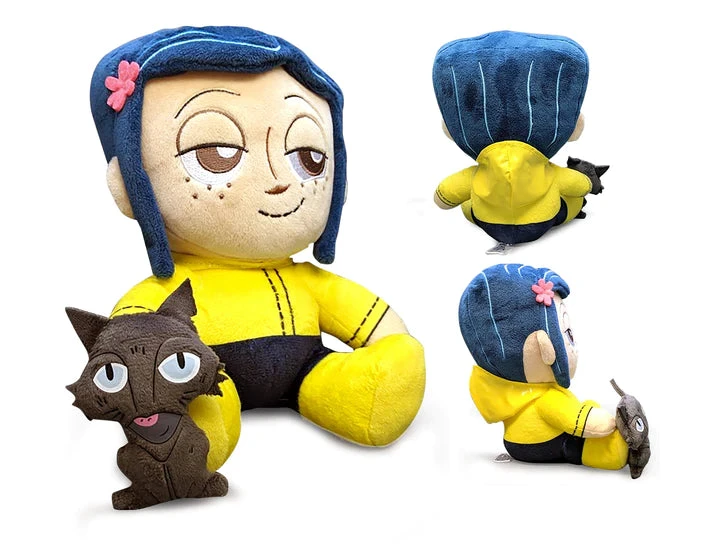 NECA CORALINE AND THE CAT PLUSH PHUNNY BY KIDROBOT 4 NECA CORALINE AND THE CAT PLUSH PHUNNY BY KIDROBOT - Image 2