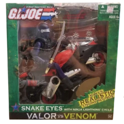 G.I. Joe Valor And Venom: Snake Eyes With Ninja Lightning Cycle