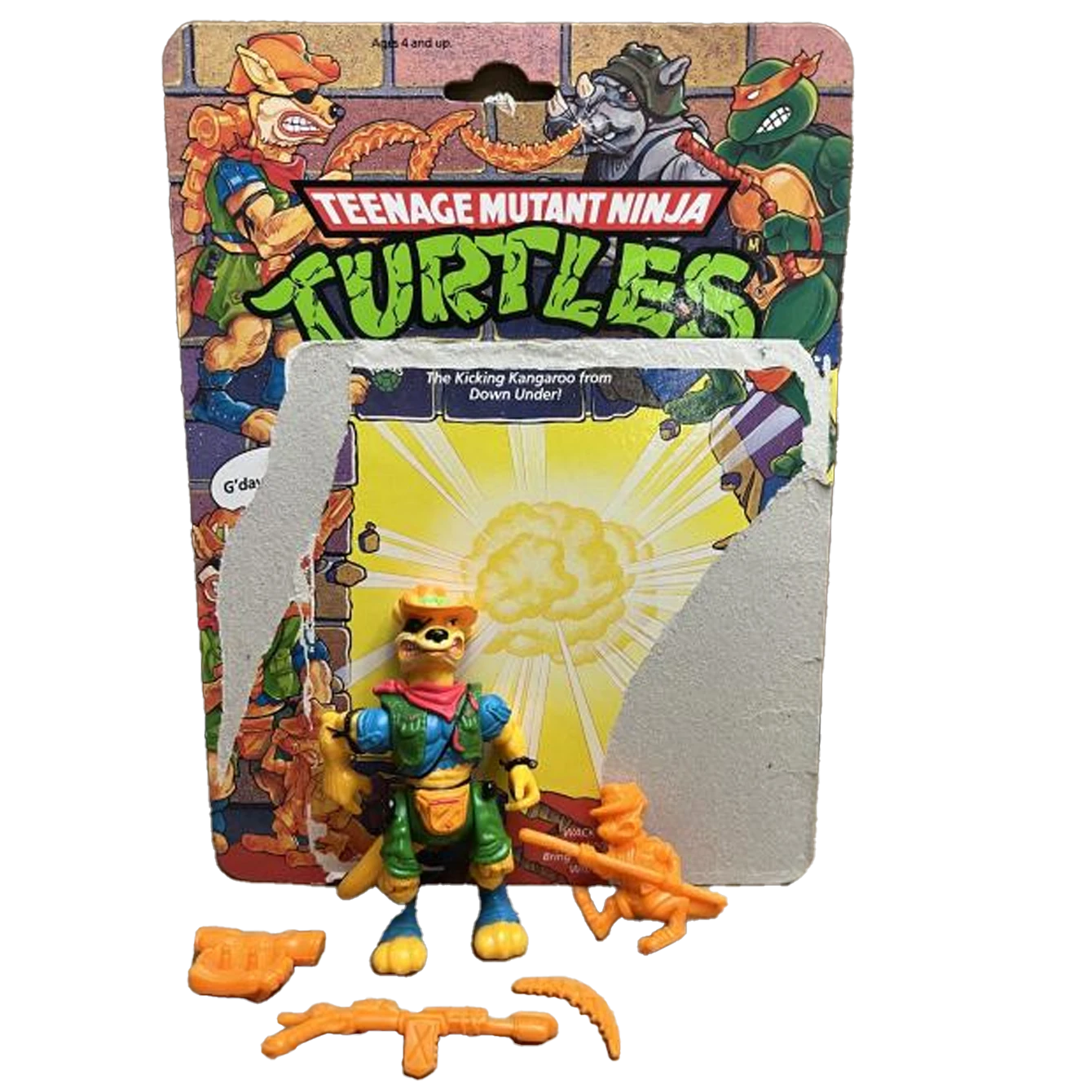 TMNT 1991 Walkabout Action Figure Teenage Mutant Ninja Turtles Playmates 3 TMNT 1991 Walkabout Action Figure Teenage Mutant Ninja Turtles Playmates